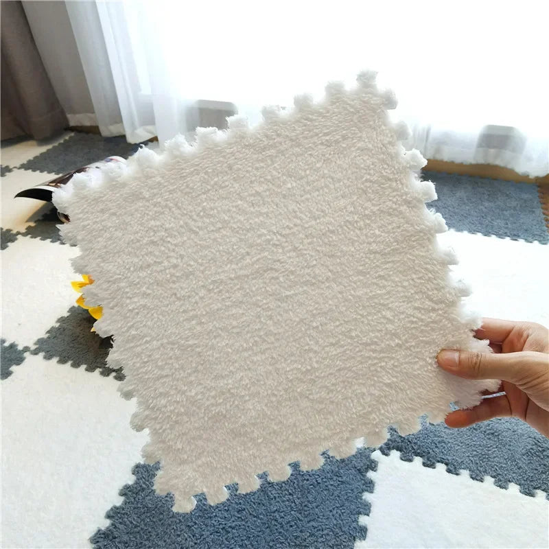 Elevate Your Living Space with Stylish Soft Line Interlocking Foam Rug Tiles - Perfect for Cozy Homes and Small Areas - 30x30x1CM