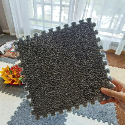 Elevate Your Living Space with Stylish Soft Line Interlocking Foam Rug Tiles - Perfect for Cozy Homes and Small Areas - 30x30x1CM
