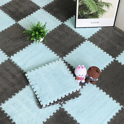 Elevate Your Living Space with Stylish Soft Line Interlocking Foam Rug Tiles - Perfect for Cozy Homes and Small Areas - 30x30x1CM