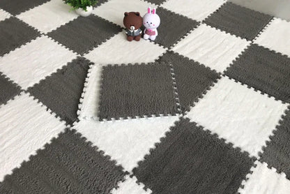 Elevate Your Living Space with Stylish Soft Line Interlocking Foam Rug Tiles - Perfect for Cozy Homes and Small Areas - 30x30x1CM
